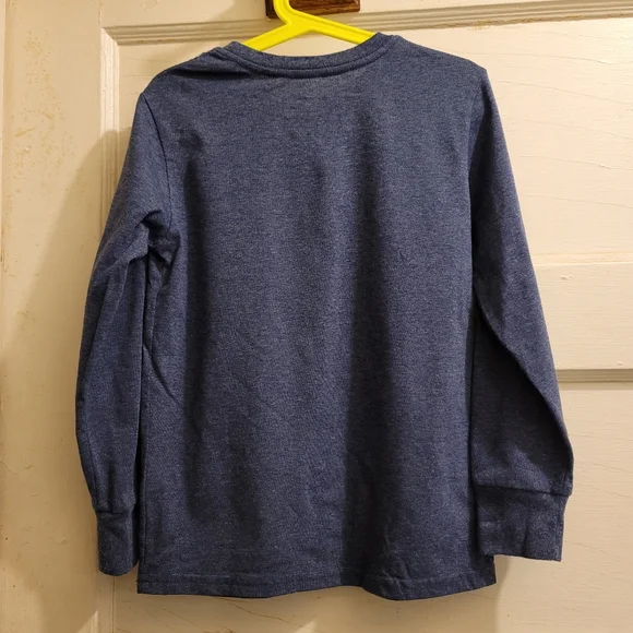 Minecraft Blue Long Sleeves Shirt Boys Size S 5/6 - Picture 2 of 2